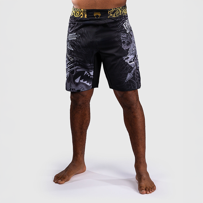 Venum Wolf Atak Fightshorts Sort Gr&aring;