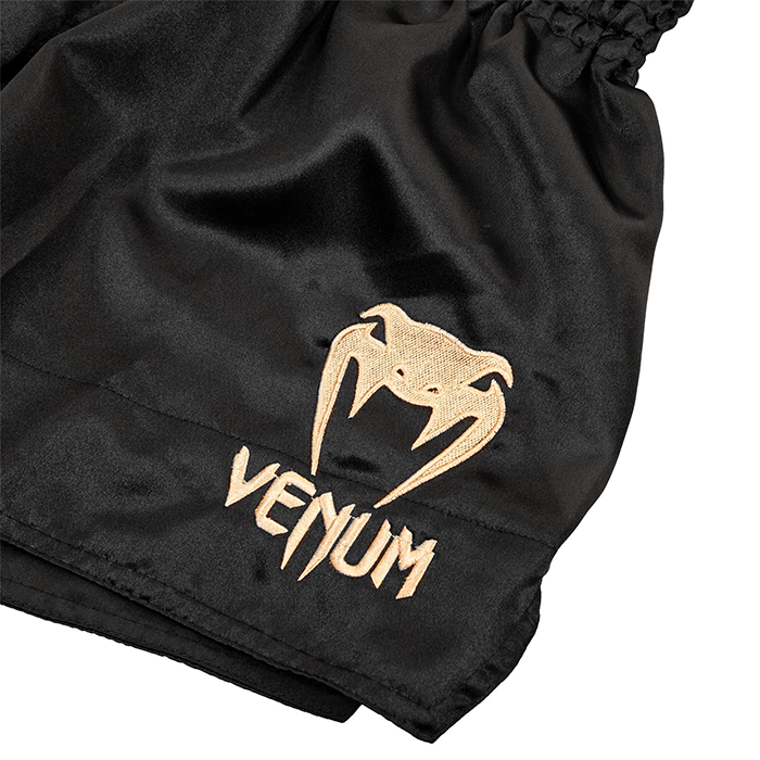 Klassiske Muay Thai Shorts Sort/Guld