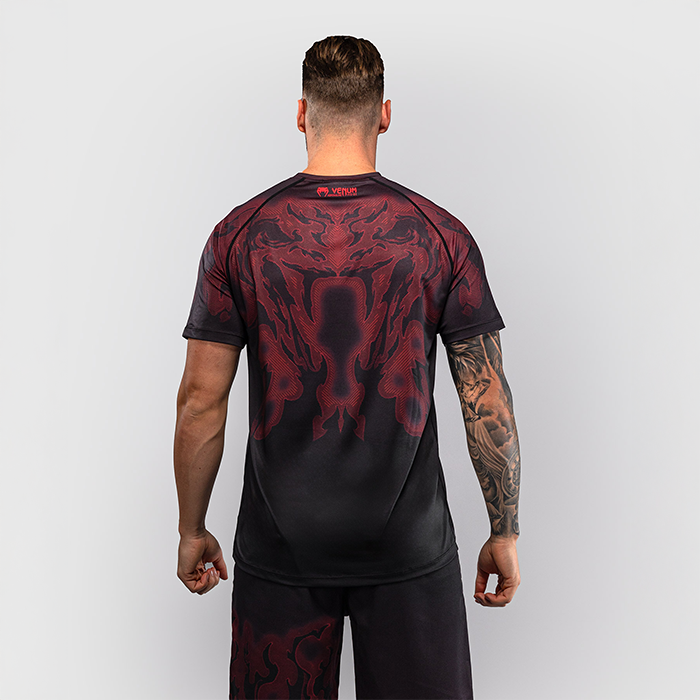 Venum Spectre Dry Tech T shirt Sort R&oslash;d