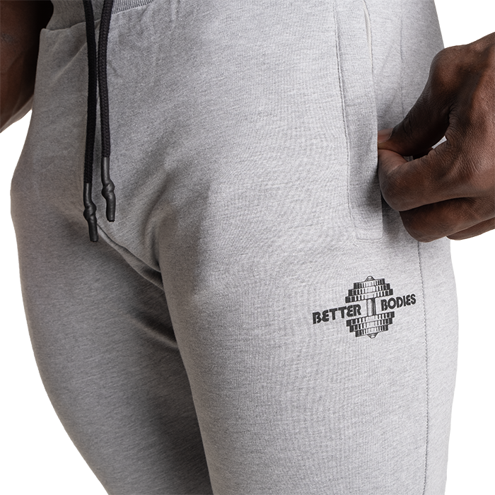 Tapered Joggers V2, Light Grey Melange