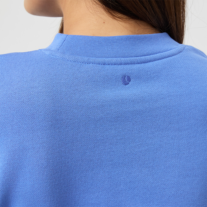 Studio Oversized Cropped Sweatshirt Marinebl&aring;