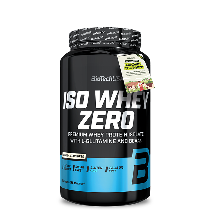 Iso Whey Zero Laktose reduceret Valleproteinisolat 908 g vanilla