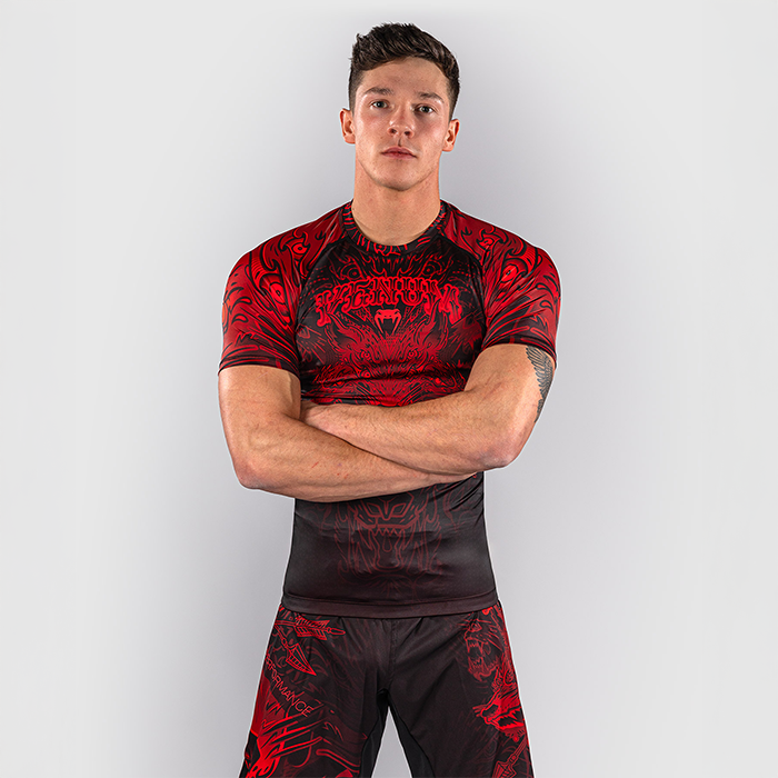 Venum Wolf Atak Rashguard Kort&aelig;rmet Sort R&oslash;d