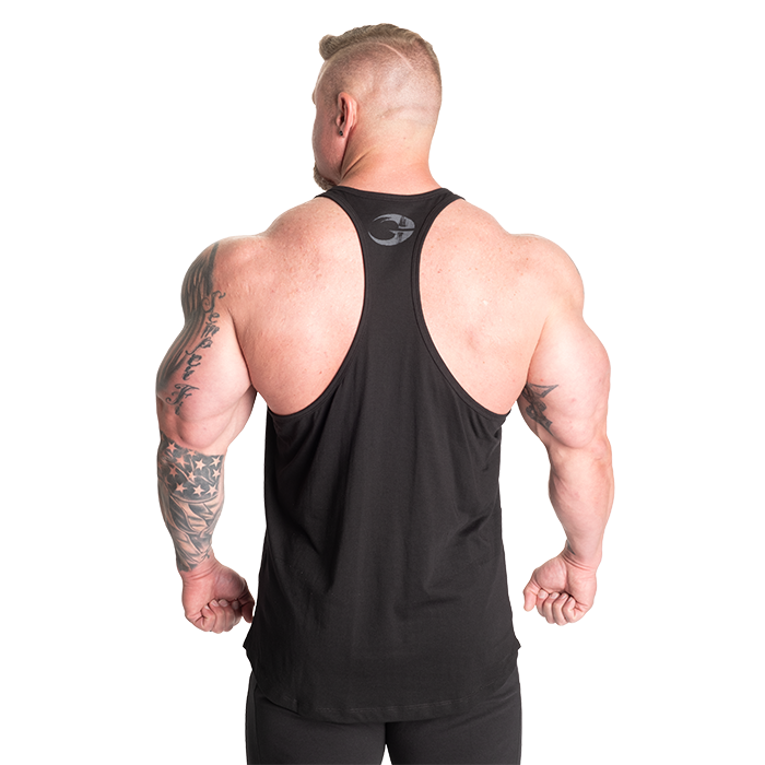 Essential T-Back Top, Sort/Gr&aring;