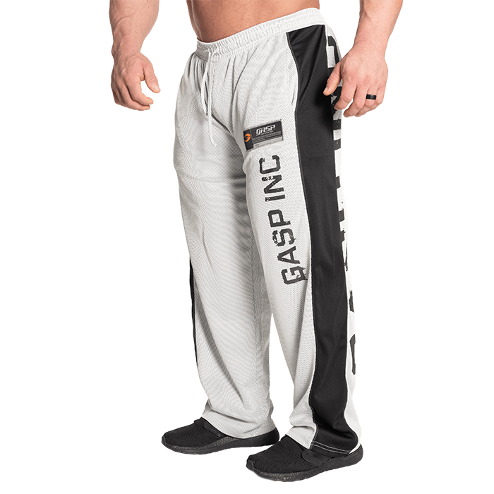 No 1 Mesh Pant, White/Grey