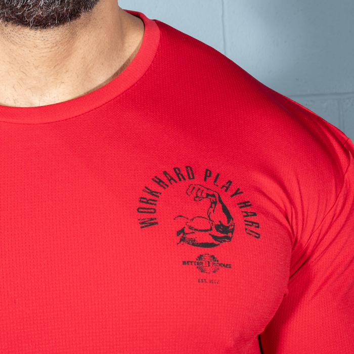 Mesh Standard Tee, Chili Red