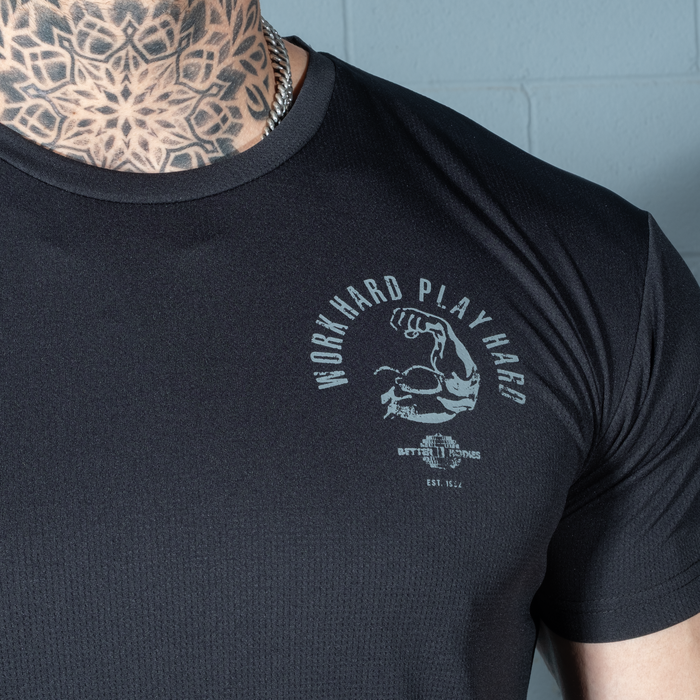 Mesh Standard Tee, Black