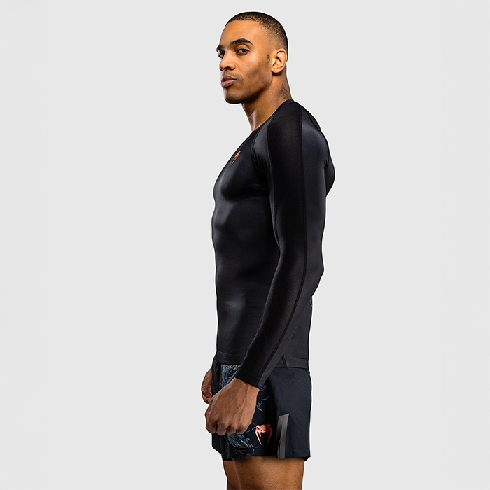 Venum Thunder Dragon Lang&aelig;rmet Rashguard Sort Gr&aring; Kobber
