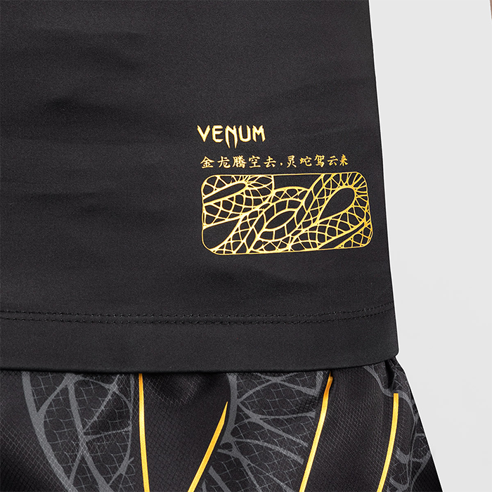 Serpenti Rashguard &AElig;rmel&oslash;s Sort S&oslash;lv Guld