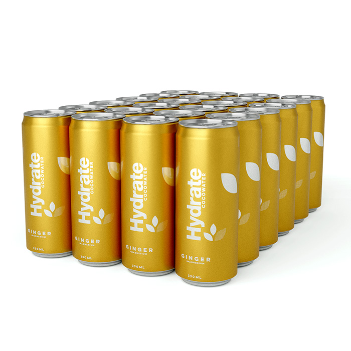 24 x Hydrat kulsyreholdig kokosvand kasse 330 ml original