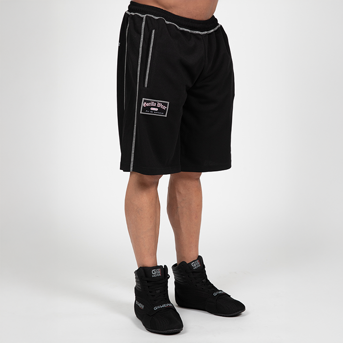 Marlow Mesh Shorts Sort Gr&aring;