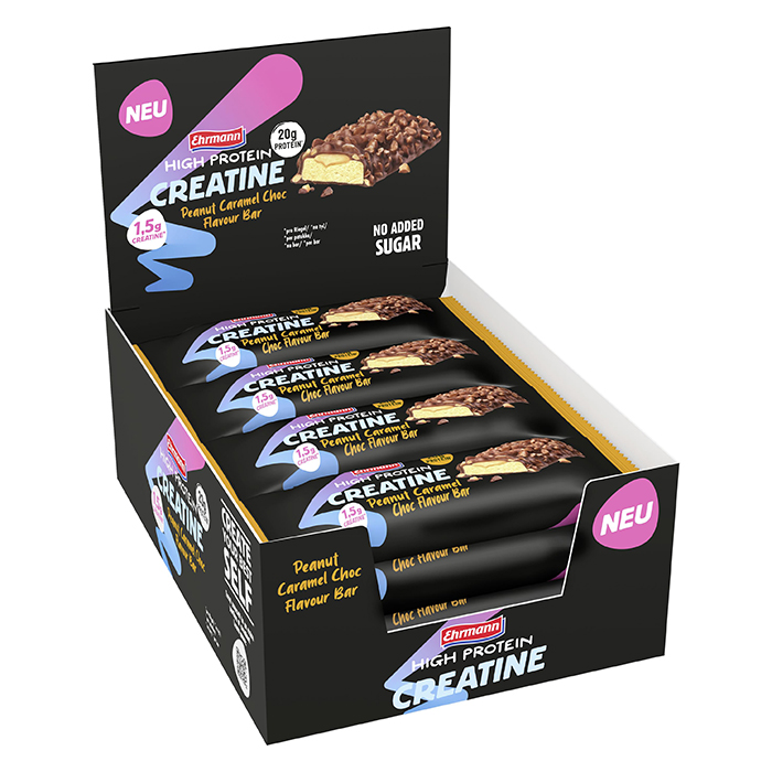 12 x Ehrmann High Protein Creatine Bar 60 g peanut_caramel_choc