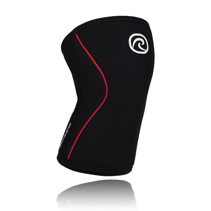 RX Knee Sleeves 7mm Sort/R&oslash;d