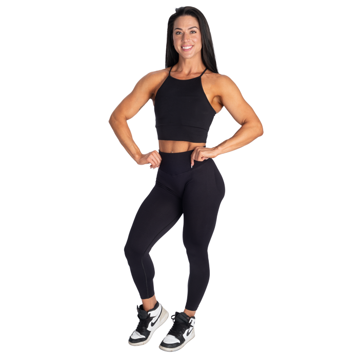 Performance Crop‑Halter Top Sort