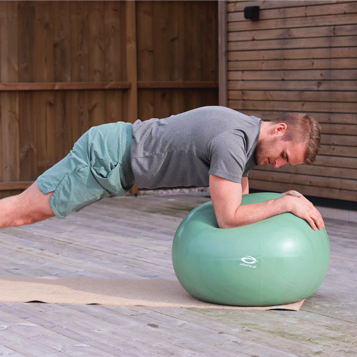 Pilates bold 65 cm Gr&oslash;n