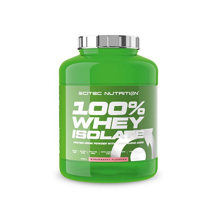 100% Whey Isolate Valleproteinisolat 1816 g strawberry