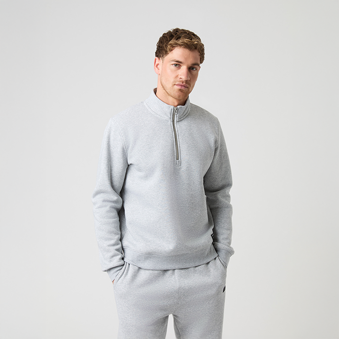 Centre Half Zip Tr&oslash;je Gr&aring;
