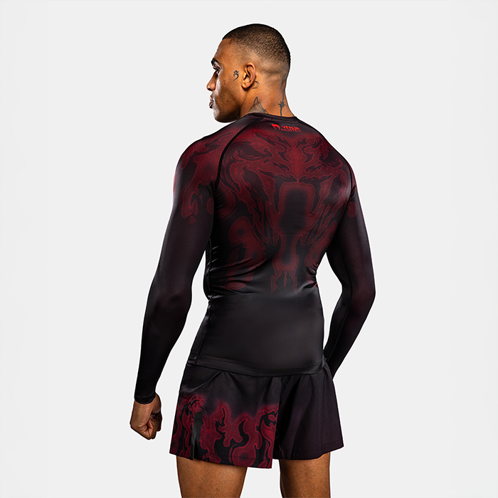 Venum Spectre Lang&aelig;rmet Rashguard Sort R&oslash;d