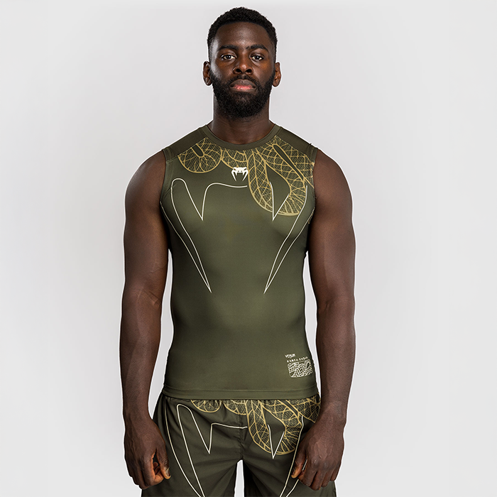 Serpenti Rashguard &AElig;rmel&oslash;s Khaki Bronze Ivory
