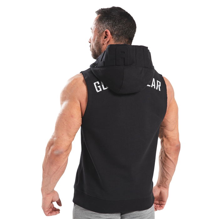 Marshall Sleeveless Hoodie, Black