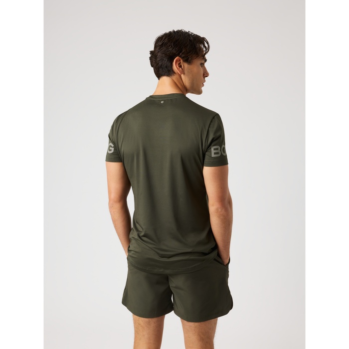 Borg T-shirt Brun