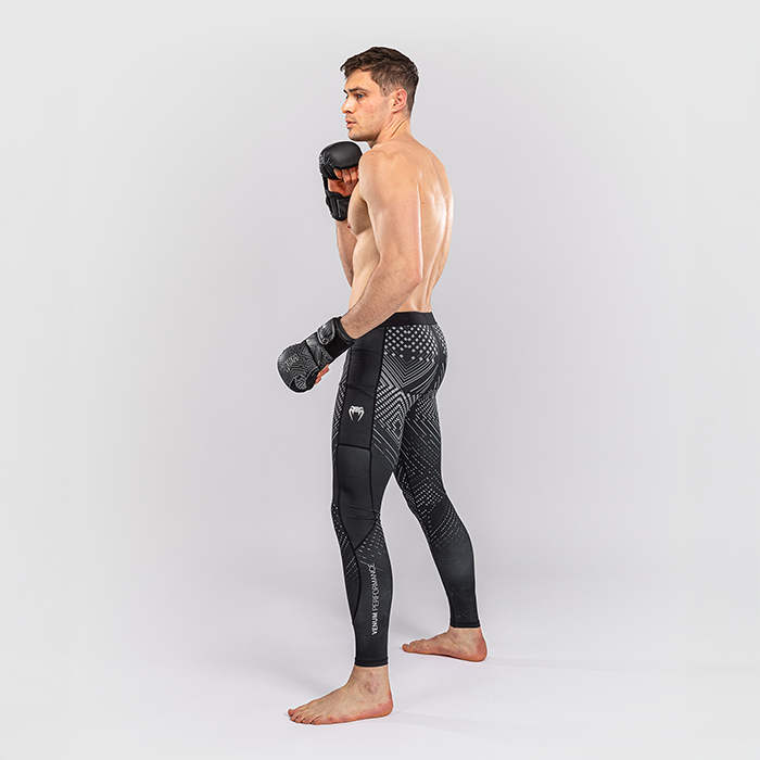 Venum Midnight Fury Spats Sort Gr&aring; S&oslash;lv