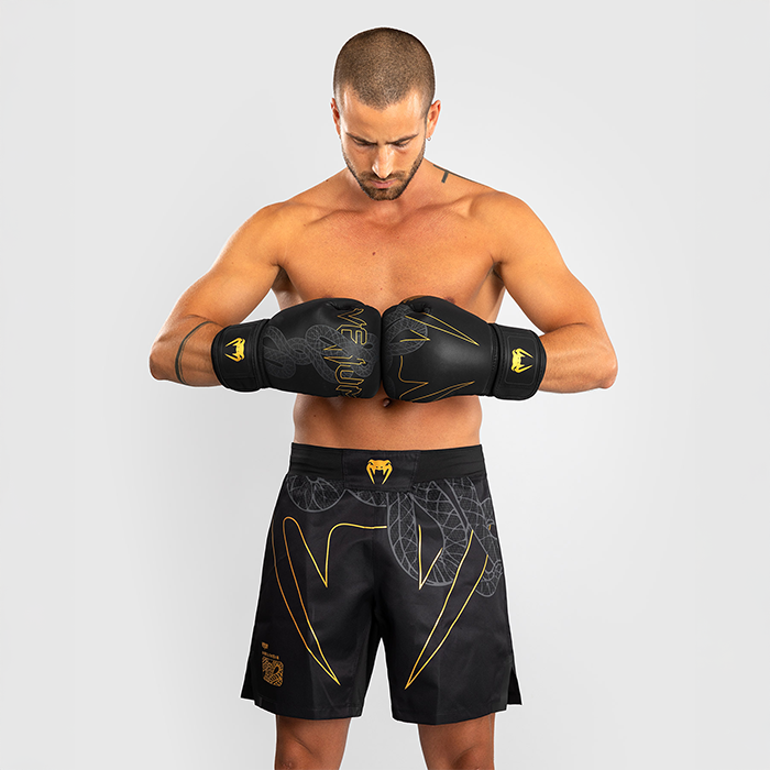 Serpenti Fightshorts Sort S&oslash;lv Guld