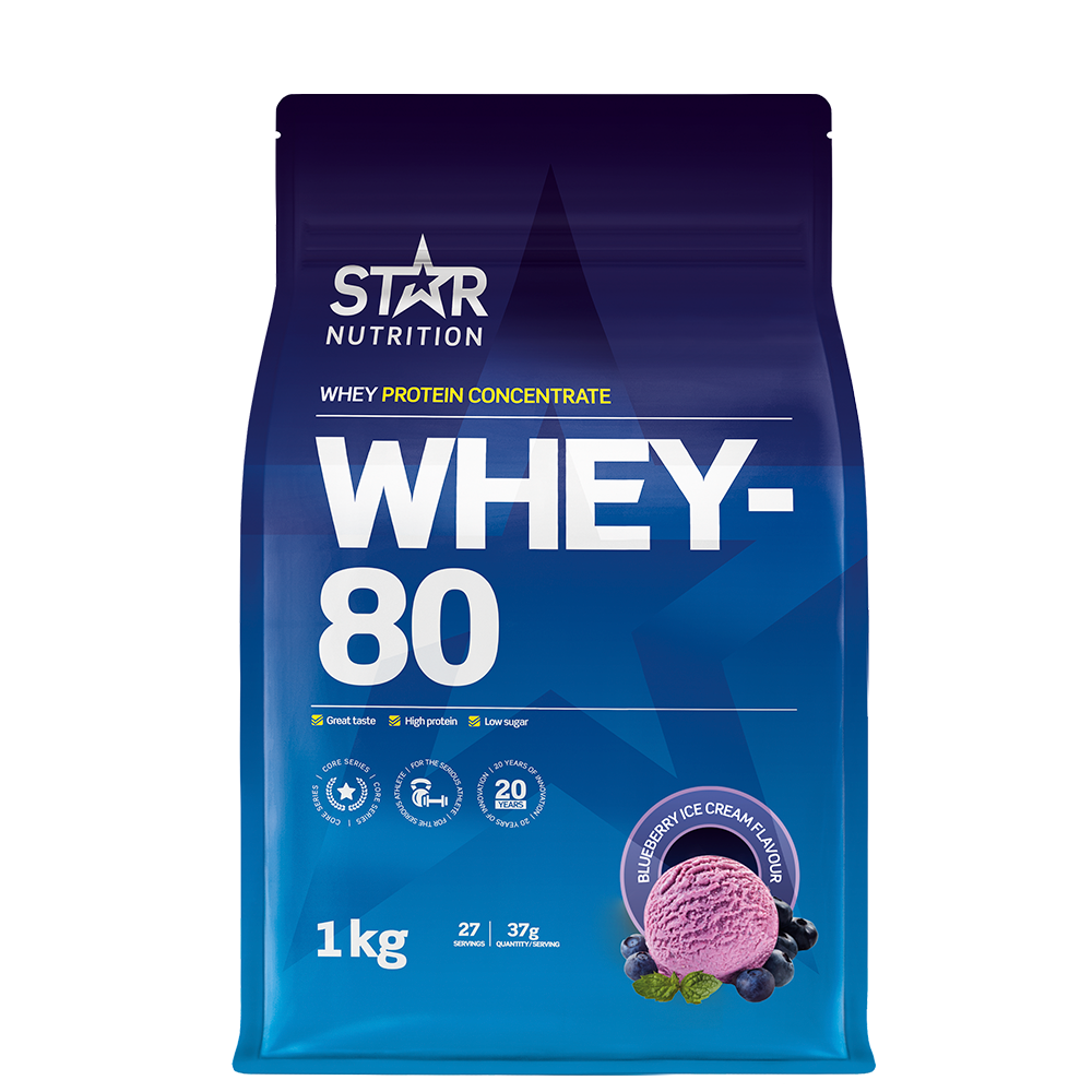Whey-80 Valleprotein 1 kg Double Rich Chocolate