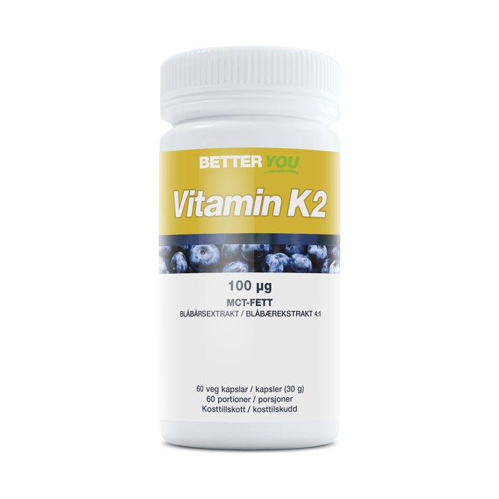 Vitamin K2 100 &micro;g 60 kapsler