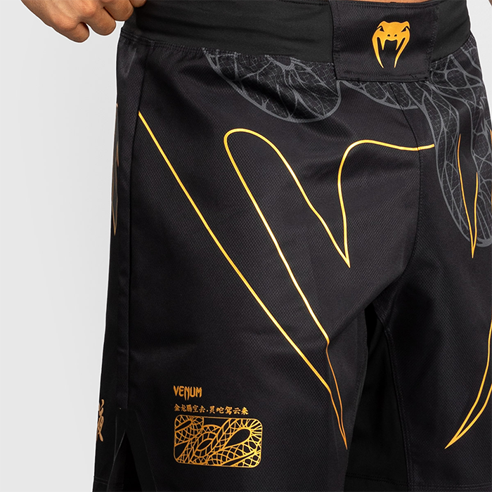 Serpenti Fightshorts Sort S&oslash;lv Guld