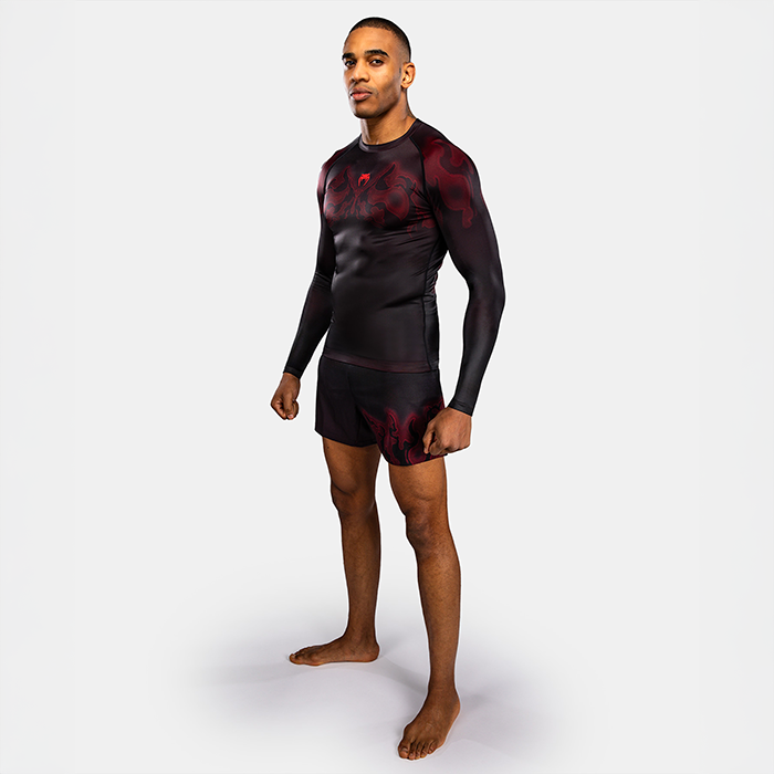 Venum Spectre Lang&aelig;rmet Rashguard Sort R&oslash;d