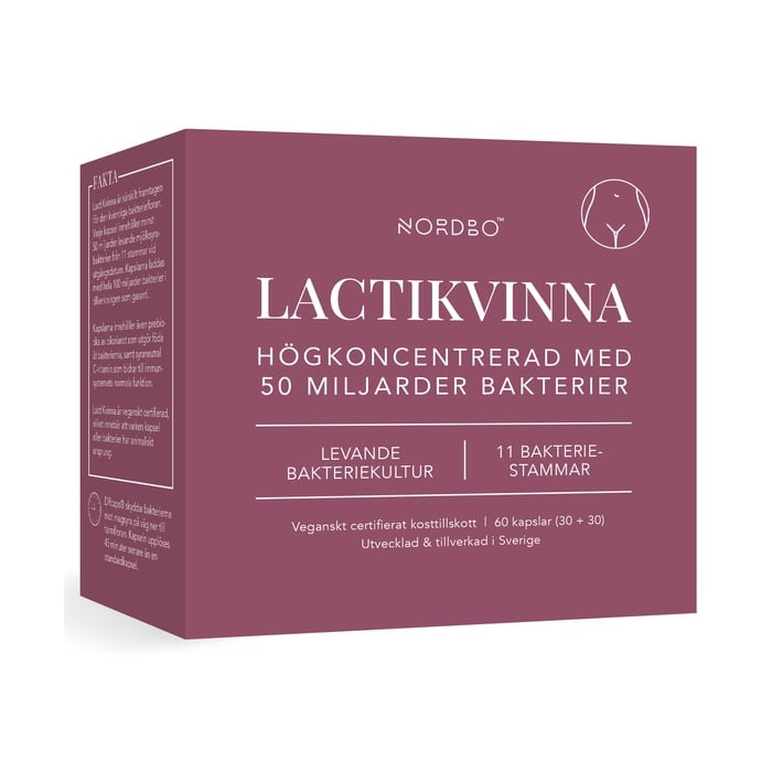 LactiKvinna 50 Milliarder 60 kapsler