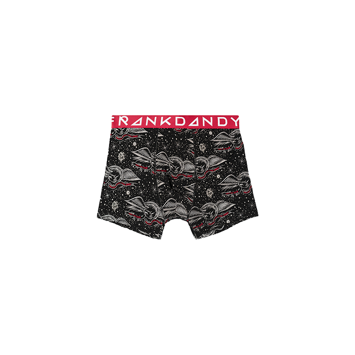 Boxershorts 5 pack Sort R&oslash;d