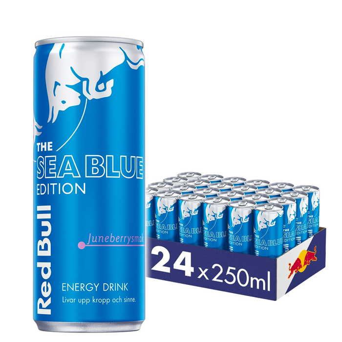24 x Red Bull Energidryck, 250 ml, Sea Blue Sea Blue