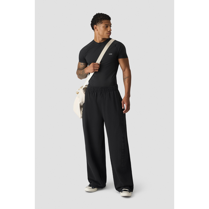 Grit Wide Pants, Stonewashed Black