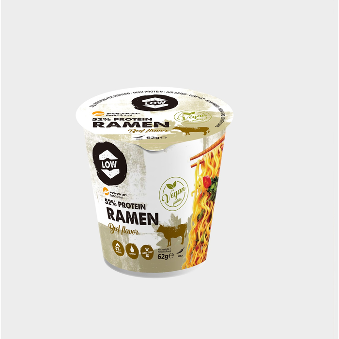 Protein Ramen Oksek&oslash;d 62 g Beef