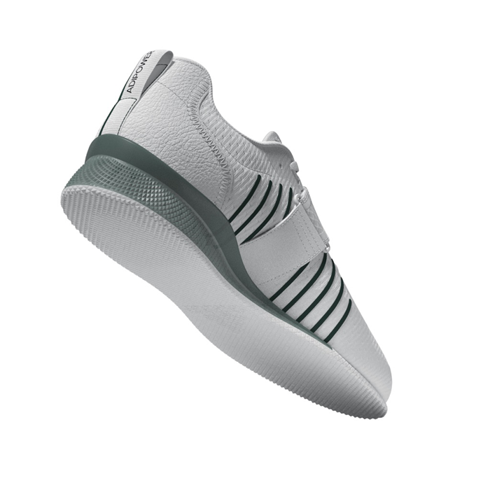 Adipower Weightlifting 3 Sko Hvid Sort/Gr&oslash;n