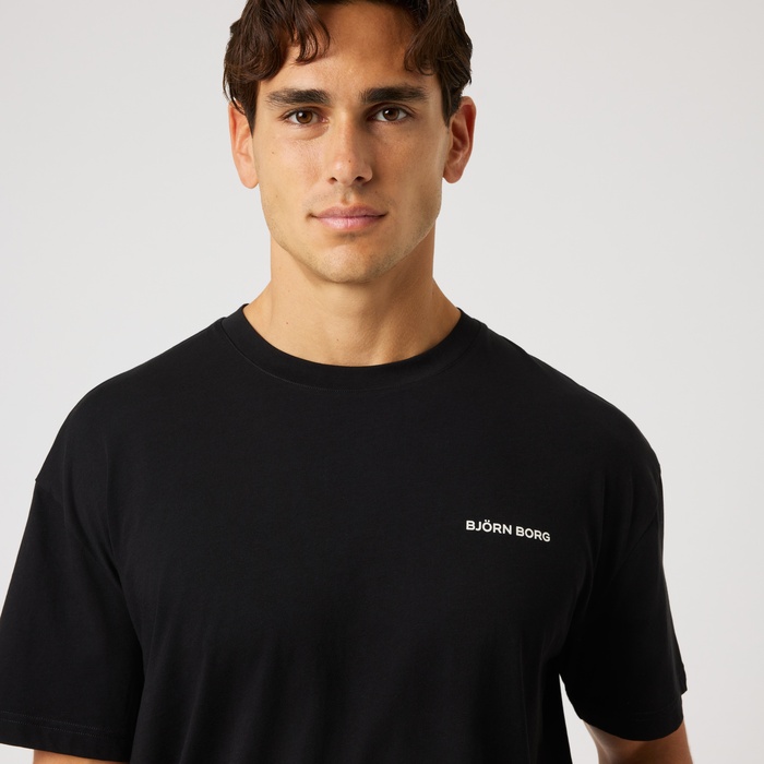 Borg Gym Oversized T-shirt Sort