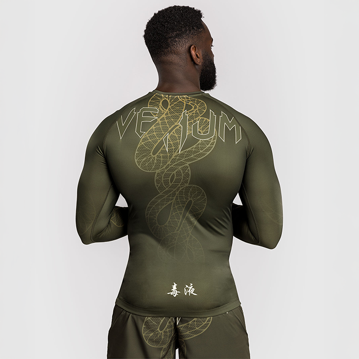 Serpenti Rashguard Lang&aelig;rmet Khaki Bronze Ivory