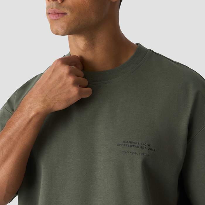 Essence Heavy Cotton T-shirt Gr&oslash;n