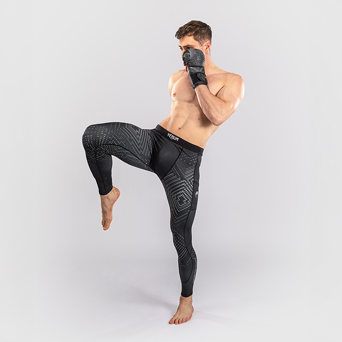 Venum Midnight Fury Spats Sort Gr&aring; S&oslash;lv