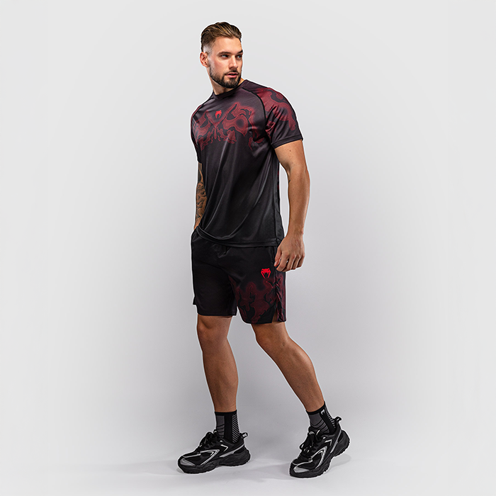Venum Spectre Dry Tech T shirt Sort R&oslash;d