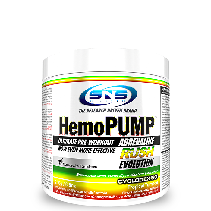 HemoPUMP Adrenaline Rush PWO 250 g tropical_tornado
