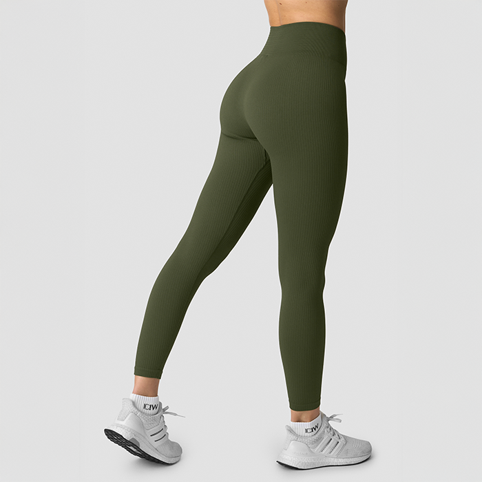 Ribbed Define Seamless Leggings Gr&oslash;n