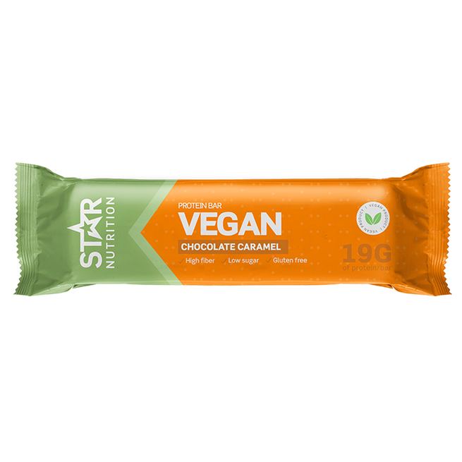 Vegansk proteinbar 55 g caramel_chocolate