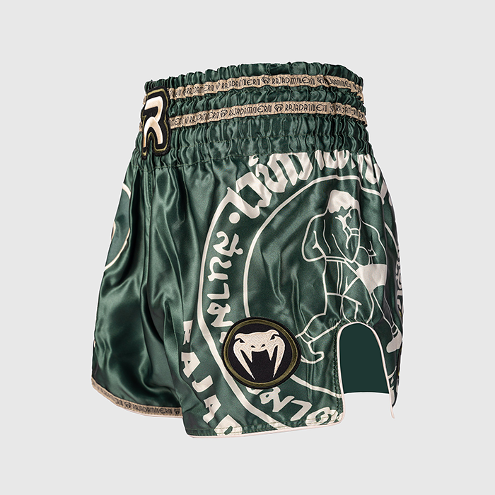 Venum Rajadamnern Muay Thai Shorts Gr&oslash;n