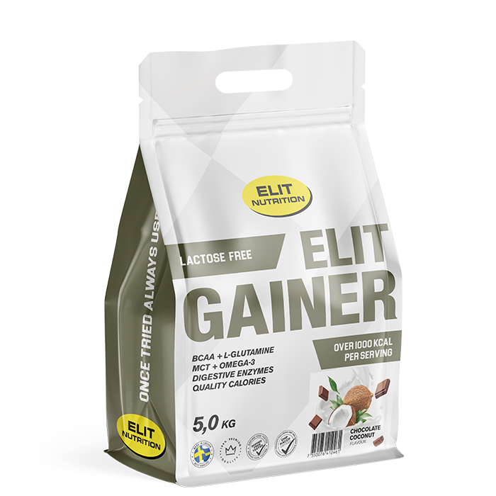ELIT Gainer Laktosefri 5 kg strawberry_banana