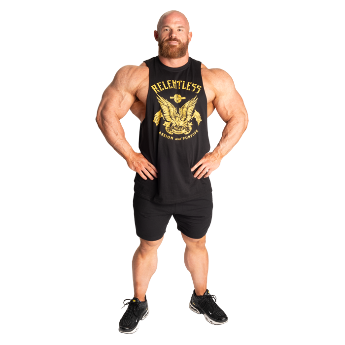 Relentless Cut Out T‑Shirt Sort Gul