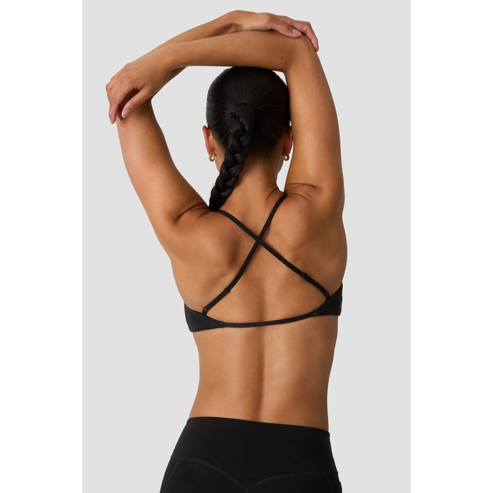 Luxe Sports-BH med Tynde Stropper Sort