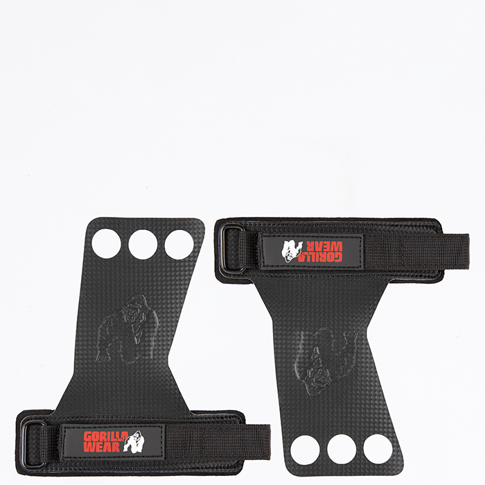 3-hullers Carbon Lifting Grips Sort